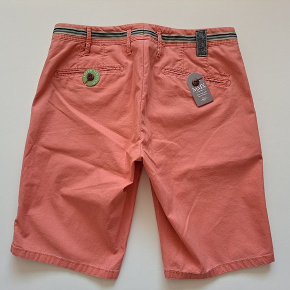 Men's MMX Germany Orange Shorts with Beads Size 34 / 32 - Picture 2 of 14